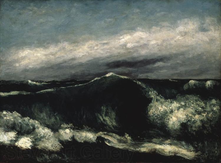 Gustave Courbet The Wave (La Vague) Norge oil painting art